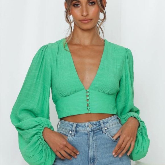 Hello Molly Tops - Hello Molly Agyness Top Green
